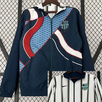 2023 BAR Dark green & White Double Sided Windbreaker (双面风衣)