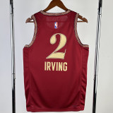 2023-24 Cleveland Cavaliers IRVING #2 Red City Edition Top Quality Hot Pressing NBA Jersey