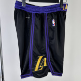 2023-24 LAKERS Black City Edition Top Quality NBA Pants