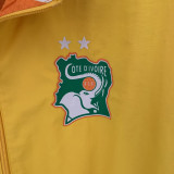 2023 Cote d'Ivoire Yellow & Orange Double Sided Windbreaker (双面风衣)