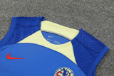 2024-25 Club America Blue Tank top and shorts suit