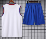 2024-25 BAR White Tank top and shorts suit