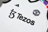 2024-25 Man Utd White Tank top and shorts suit