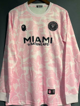 2023-24 Inter Miami Pink Joint Edition Long Sleeve Soccer Jersey (长袖) 猿