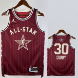 2023-24 ALL-STAR CURRY #30 Red Top Quality Hot Pressing NBA Jersey