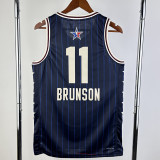 2023-24 ALL-STAR BRUNSON #11 Blue Top Quality Hot Pressing NBA Jersey