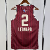 2023-24 ALL-STAR LEONARD #2 Red Top Quality Hot Pressing NBA Jersey
