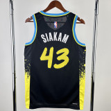 2023-24 Indiana Pacers SIAKAM #43 Black City Edition Top Quality Hot Pressing NBA Jersey