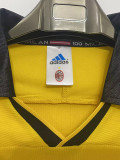 1999-2000 ACM Away Yellow Retro Soccer Jersey