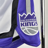 2023-24 Kings White Home Top Quality NBA Pants