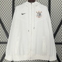 2024-25 Corinthians White Windbreaker