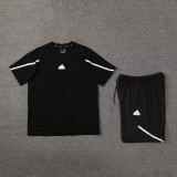 2024-25 AD Black Training Short Suit #3333(High Quality)纯棉纱