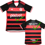 2024-25 Flamengo Home Long Sleeve Soccer Jersey (长袖)