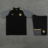 2024-25 Dortmund Black Training Short Suit (High Quality)纯棉纱