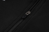 2024-25 NK Black Half Pull Tracksuit #05(半拉链)(白色领)