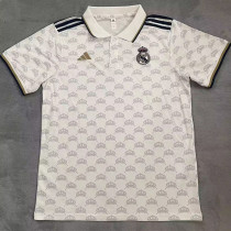 2023-24 RMA White Polo Short Sleeve (印花)