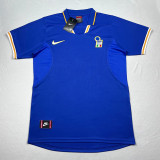 1996-1997 Italy Home Blue Retro Soccer Jersey