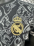 2023-24 RMA Black Special Edition Player Version Soccer Jersey *队徽花纹