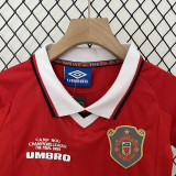 1999-2000 Man Utd Home Kids Retro Soccer Jersey