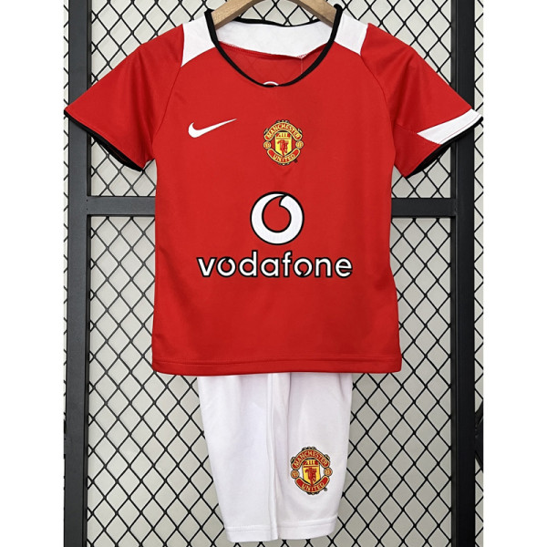 2004-2006 Man Utd Home Kids Retro Soccer Jersey