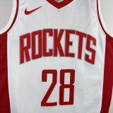 2022-23 ROCKETS SWNGUN #28 White City Edition Home Top Quality Hot Pressing NBA Jersey