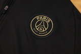 2024-25 PSG Black Half Pull Tracksuit (半拉链)