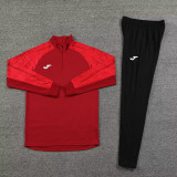 2024 JOM Red Half Pull Tracksuit #809(半拉链)