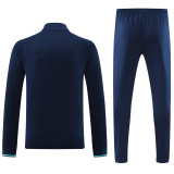 2024 JOM Blue Half Pull Tracksuit #811(半拉链)