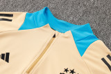 2024-25 Argentina Earthy Yellow Half Pull Tracksuit (半拉链)