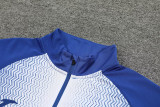 2024 JOM Fancy Blue Half Pull Tracksuit #811(半拉链)