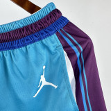 2023-24 HORNETS Retro Blue Shorts Pants