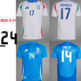 2024-25 Italy White Joint Edition Player Version Soccer Jersey 范斯哲