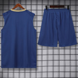 2024-25 Palmeiras Royal blue Tank top and shorts suit