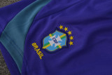 2024-25 Brazil Blue Training Short Suit