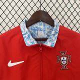 2024-25 Portugal Red & Blue Double Sided Windbreaker (双面风衣)