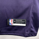 TIMBERWOLVES EDWARDS #5 Purple Black Top Quality Hot Pressing NBA Jersey