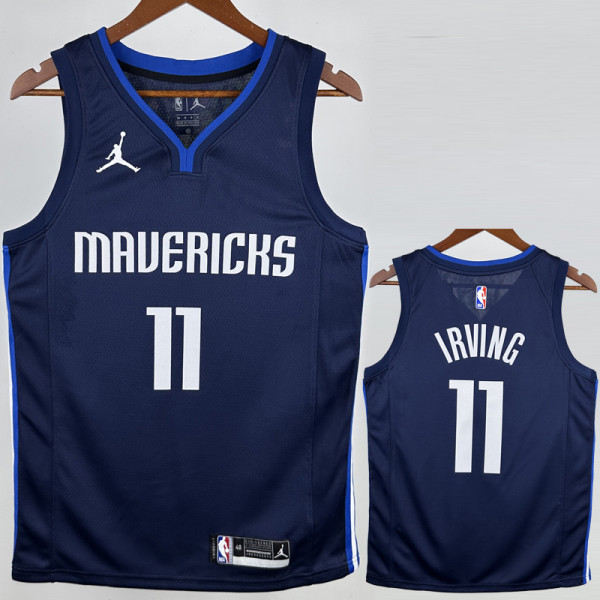 2020-21 Dallas Mavericks IRVING #11 Royal Blue Top Quality Hot Pressing NBA Jersey (Trapeze Edition)飞人版