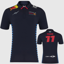 2024 F1 Red Bull #11 Polo Royal Blue Racing Suit (有领)