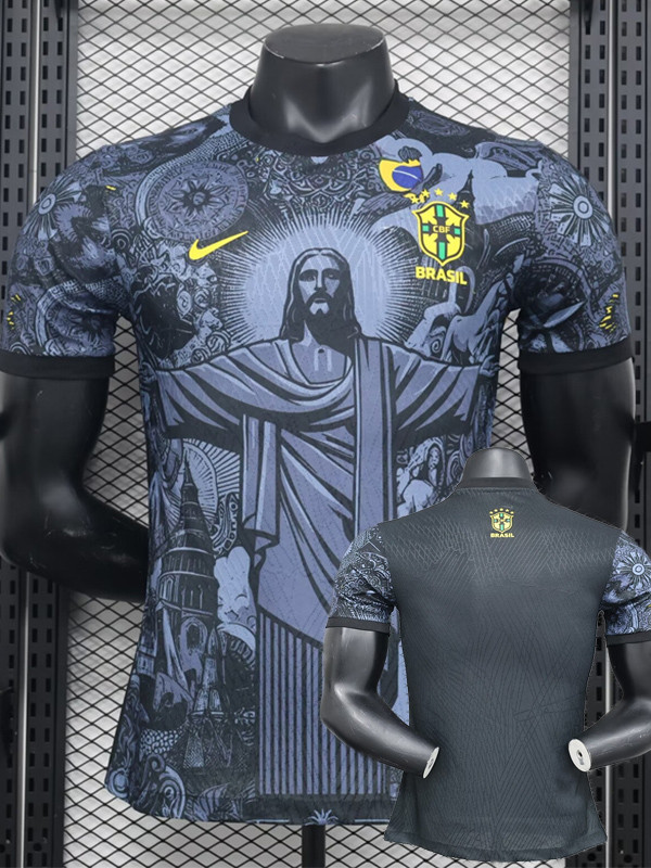 2024-25 Brazil Black Special Edition Player Version Soccer Jersey