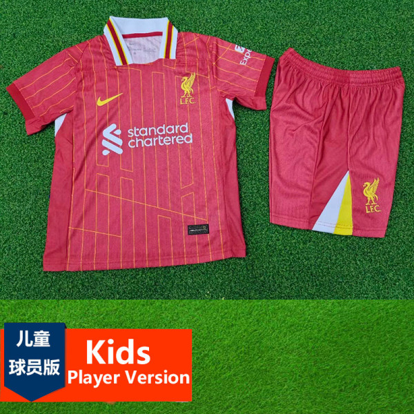 2024-25 LIV Home Kids Player Version Soccer Jersey (球员童装)