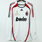 2006-2007 ACM Away White Long Sleeve Retro Soccer Jersey (长袖)(带决赛小字)