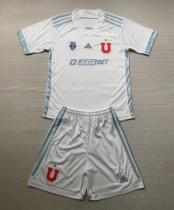 2024-25 Universidad De Chile Away Kids Soccer Jersey 浅蓝边