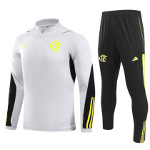 2024-25 Flamengo Grey Half Pull Tracksuit (半拉链)