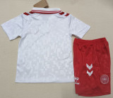 2024-25 Denmark Away Kids Soccer Jersey