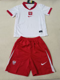 2024-25 Poland Home Kids Soccer Jersey