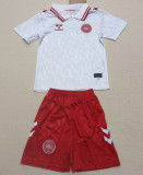 2024-25 Denmark Away Kids Soccer Jersey