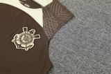 2024-25 Corinthians Brown Tank top and shorts suit