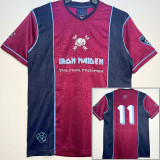 2011 West Ham #11 Iron Maiden Away Retro Soccer Jersey