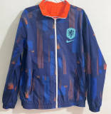 2024-25 Netherlands Orange & Blue Double Sided Windbreaker (双面风衣)