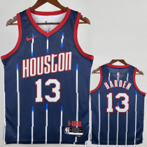 2022-23 Rockets HARDEN #13 Royal blue City Edition Top Quality Hot Pressing NBA Jersey